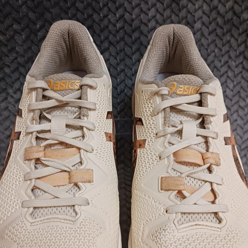 Asics Gel Resolution 8 LE Earth Day Men's Tennis Shoes Cream Putty Size 11